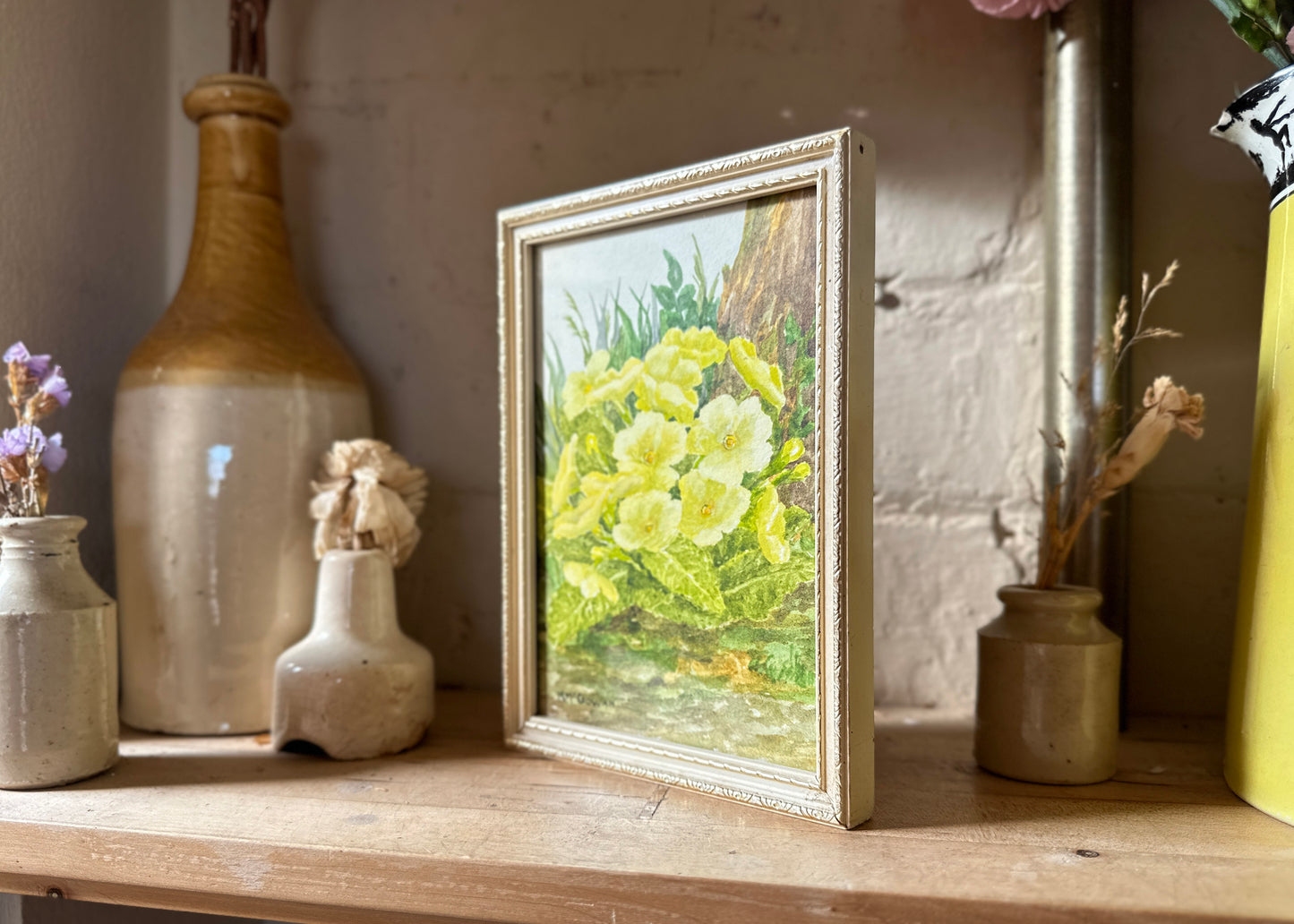 Miniature Primrose Flower Painting