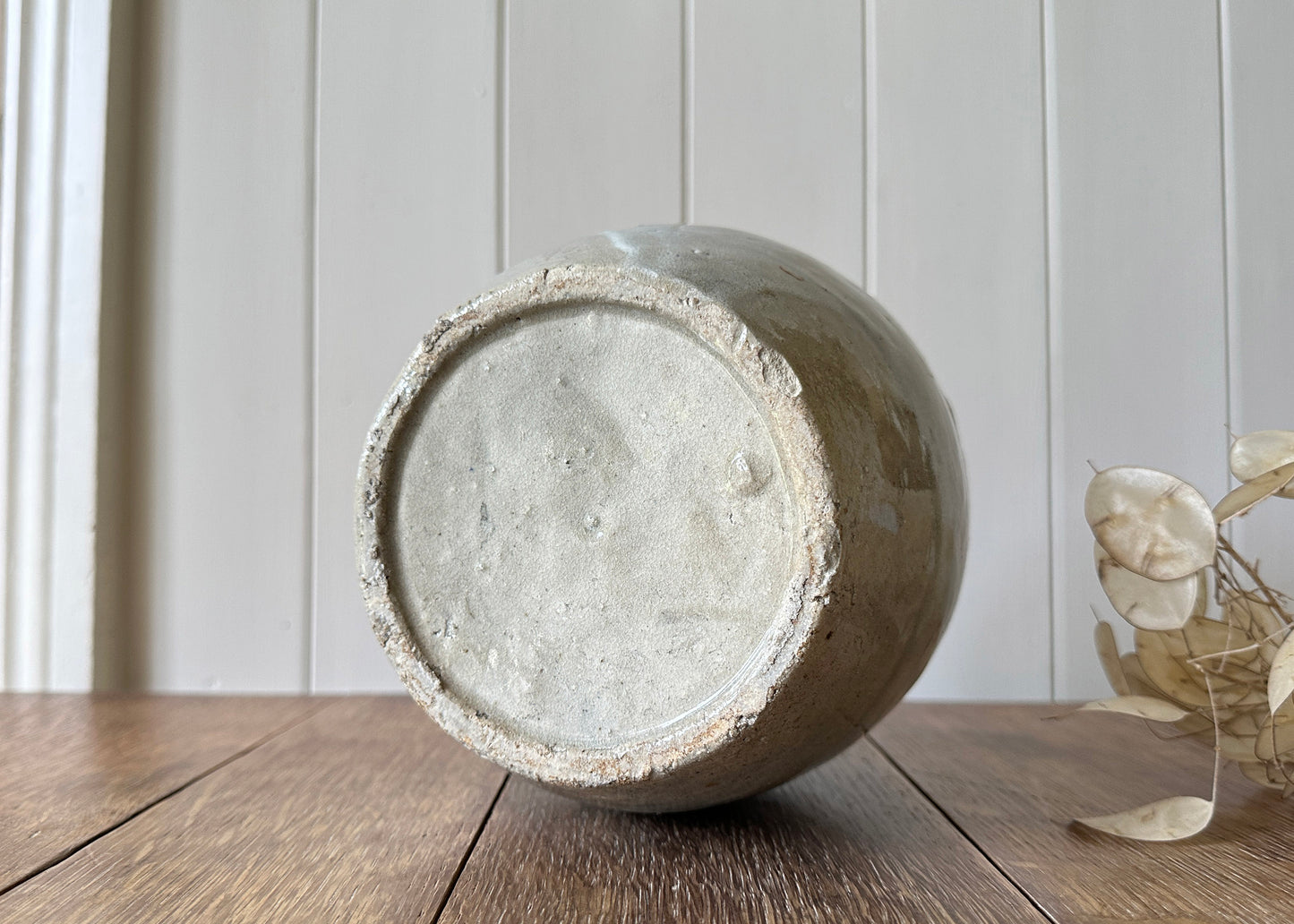 Striped Chinese Ginger Jar