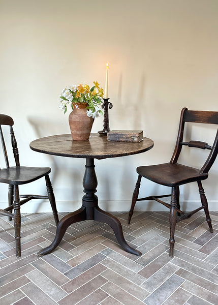 Antique Elm & Oak Dining Table