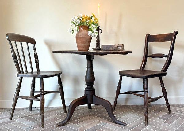 Antique Elm & Oak Dining Table