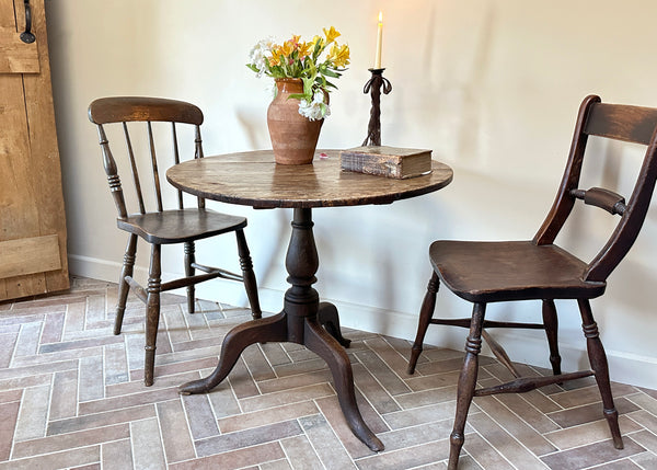 Antique Elm & Oak Dining Table