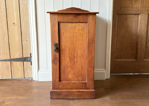 Pitch Pine Bedside Cabinet