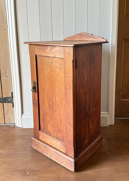 Pitch Pine Bedside Cabinet