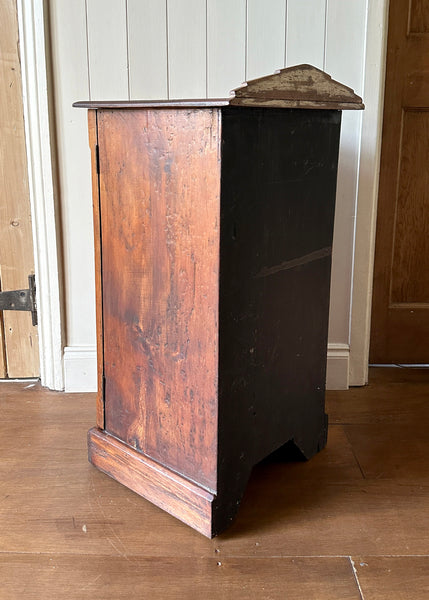 Pitch Pine Bedside Cabinet