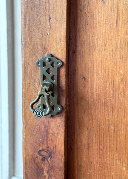 Pitch Pine Bedside Cabinet