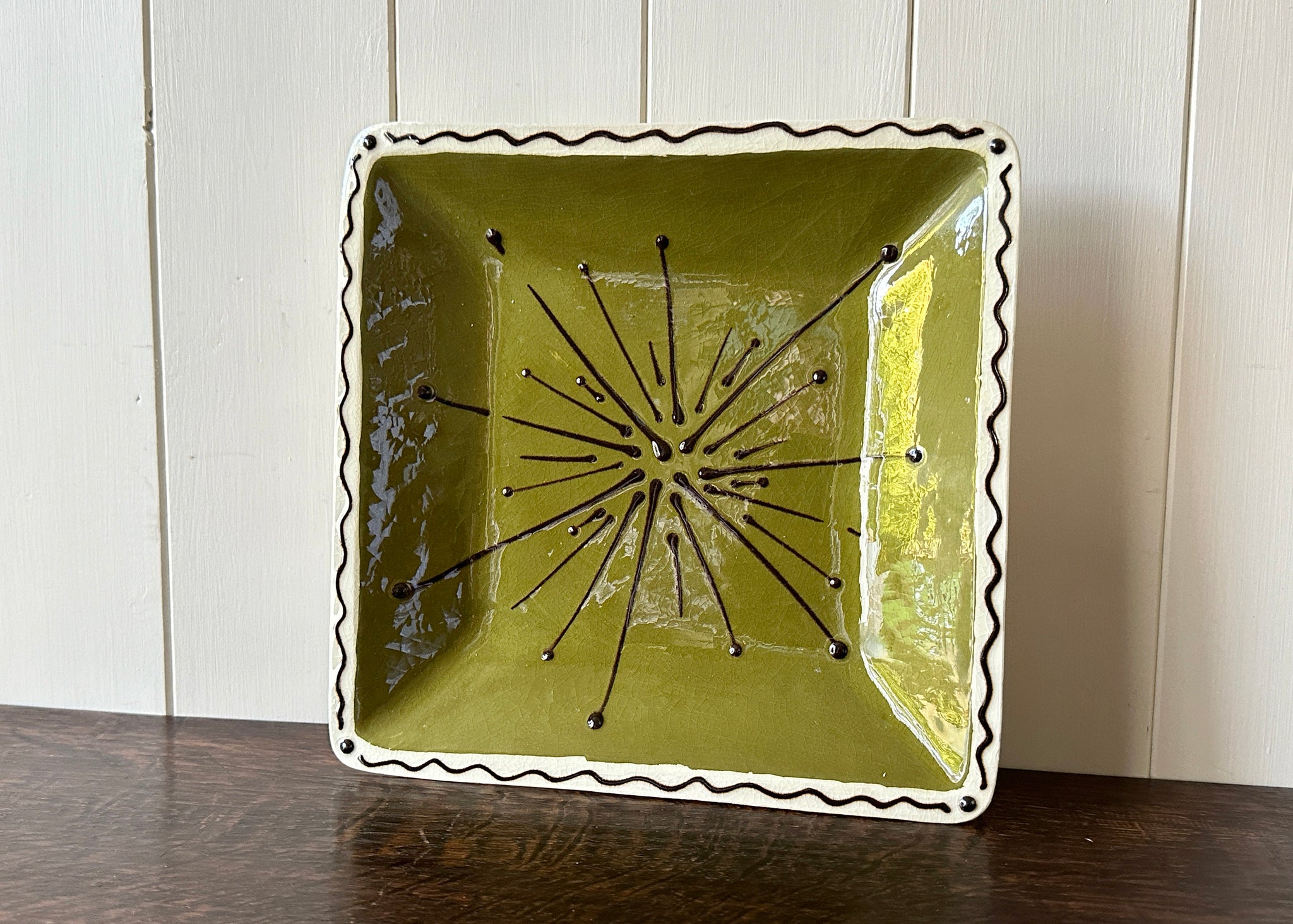 Studio Pottery Square Dish