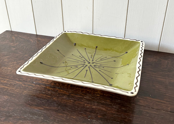 Studio Pottery Square Dish