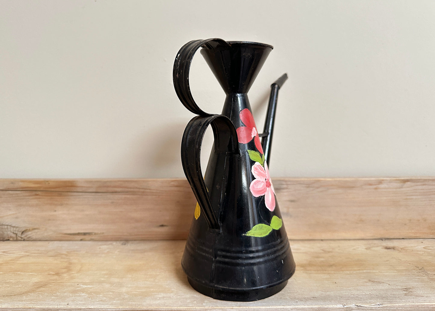 Hand Painted Tin Watering Can