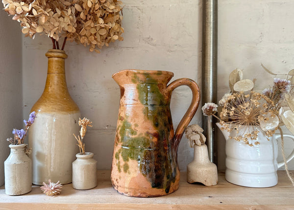 French Splatter Glaze Jug