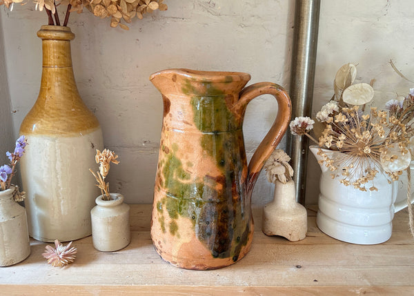 French Splatter Glaze Jug