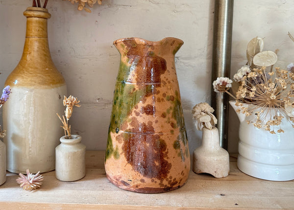 French Splatter Glaze Jug