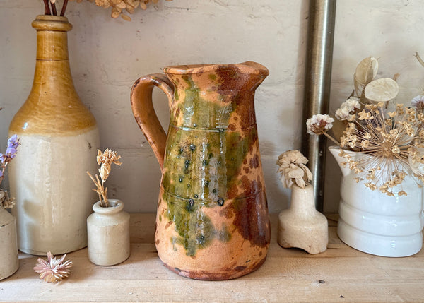 French Splatter Glaze Jug