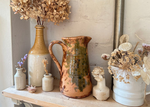 French Splatter Glaze Jug