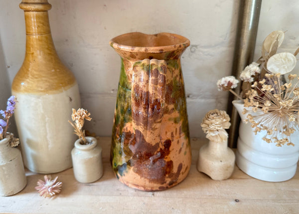 French Splatter Glaze Jug