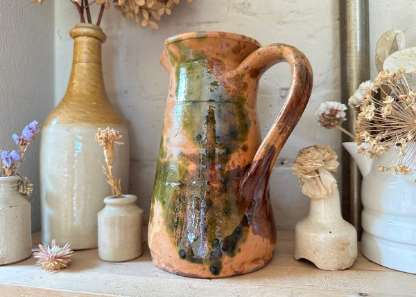 French Splatter Glaze Jug