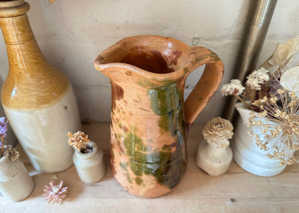 French Splatter Glaze Jug
