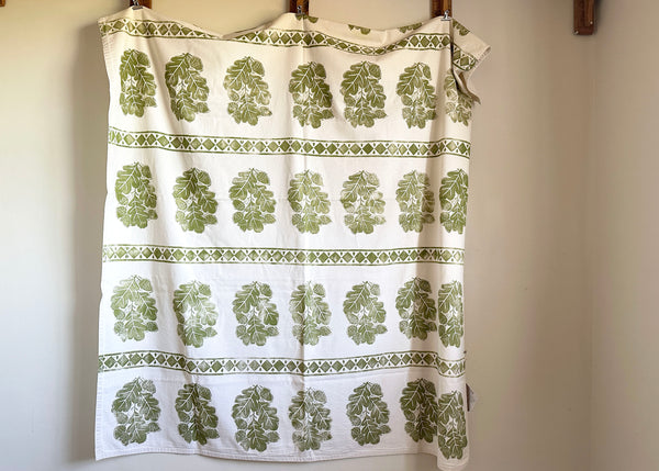 Oak & Acorn- Reworked Tablecloth