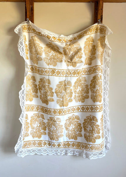 Oak & Acorn- Reworked Tablecloth