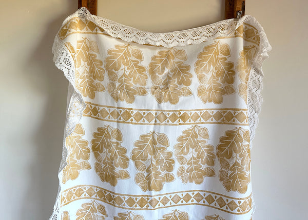 Oak & Acorn- Reworked Tablecloth
