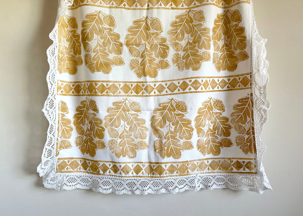 Oak & Acorn- Reworked Tablecloth