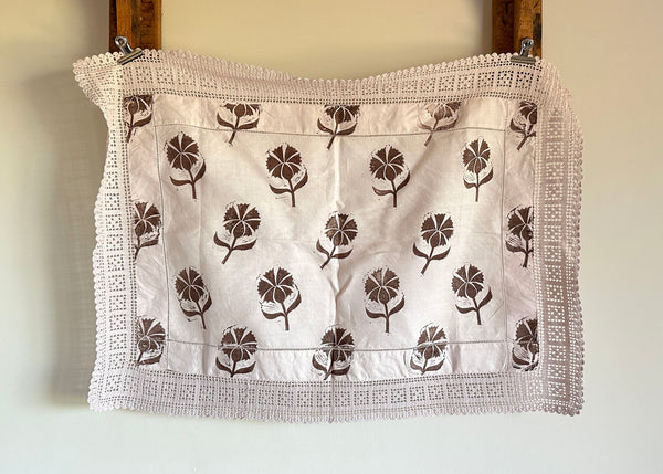 Cornflower- Reworked Tray Cloth