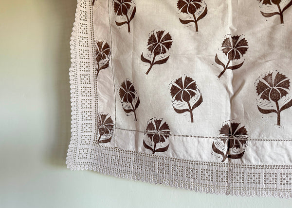 Cornflower- Reworked Tray Cloth