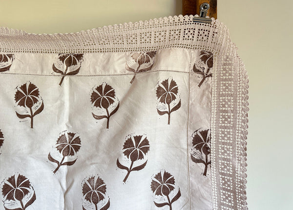 Cornflower- Reworked Tray Cloth