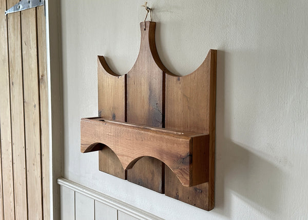 Carved Spoons in Hanging Rack