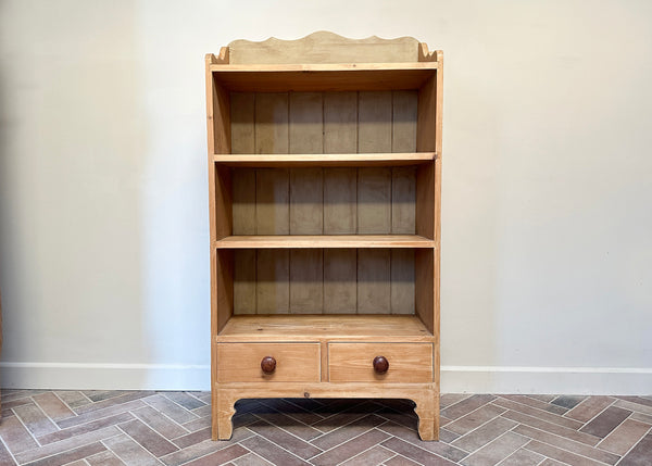 Pine Bookcase with Drawers