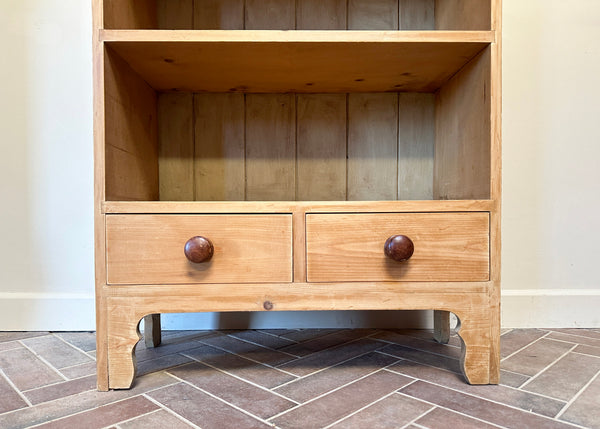 Pine Bookcase with Drawers