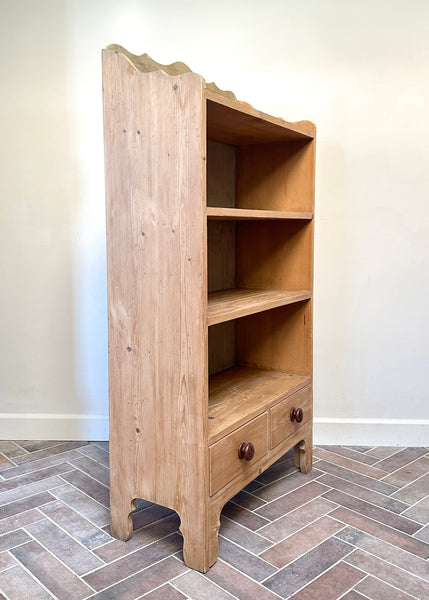 Pine Bookcase with Drawers