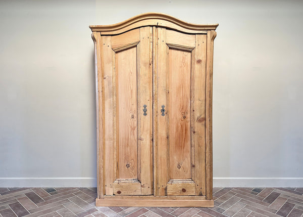 Antique Pine Cabinet, Carved Witches Mark