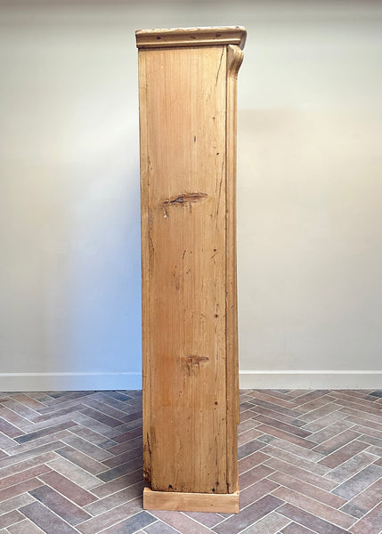 Antique Pine Cabinet, Carved Witches Mark