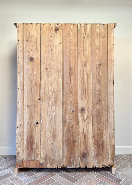 Antique Pine Cabinet, Carved Witches Mark