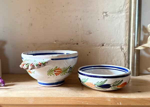 x2 Henriot Quimper Faience Bowl