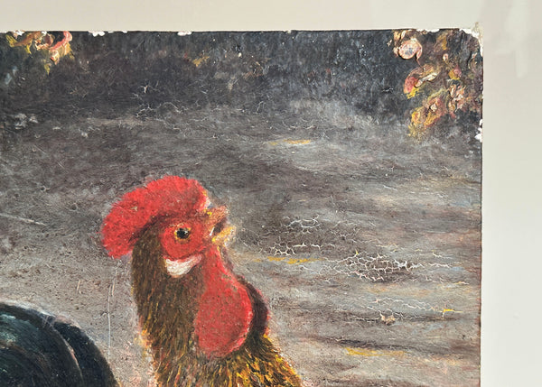 Cockerel Oil on Board