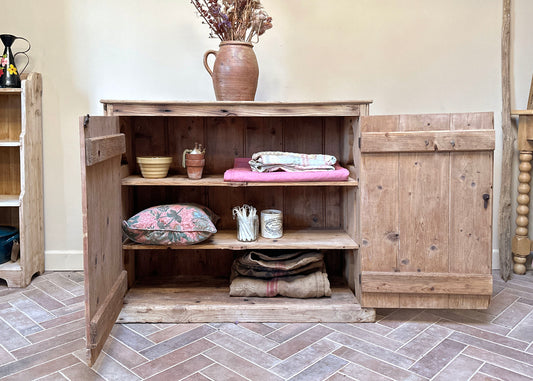 Pitch Pine Housekeepers Cupboard