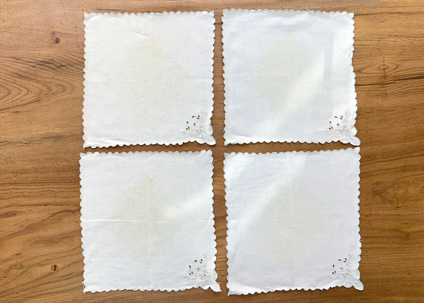 Wild Rose- x4 Reworked Napkins
