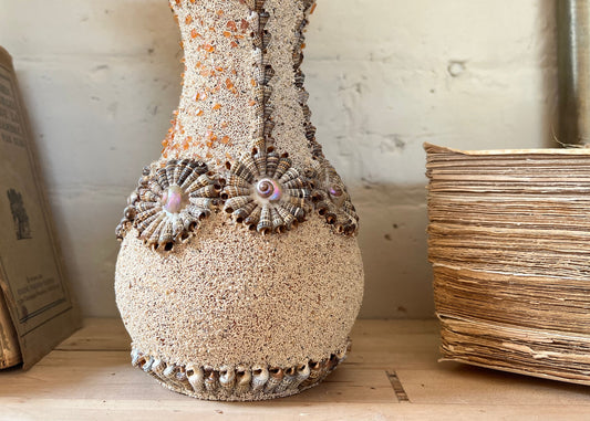 Mermaids Shell Covered Vase