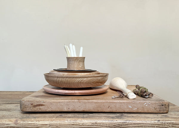 Hand Turned Oak Bowl - Made by Alan