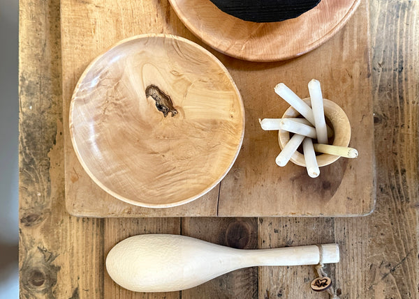 Hand Turned Sycamore Bowl - Made by Alan