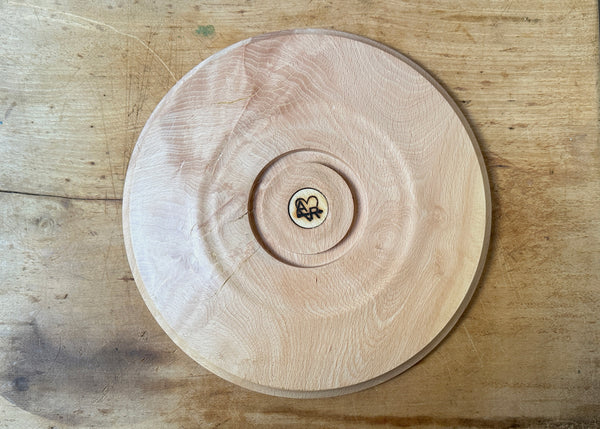 Hand Turned Beech Platter - Made by Alan