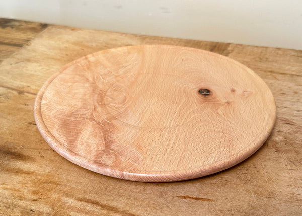 Hand Turned Beech Platter - Made by Alan
