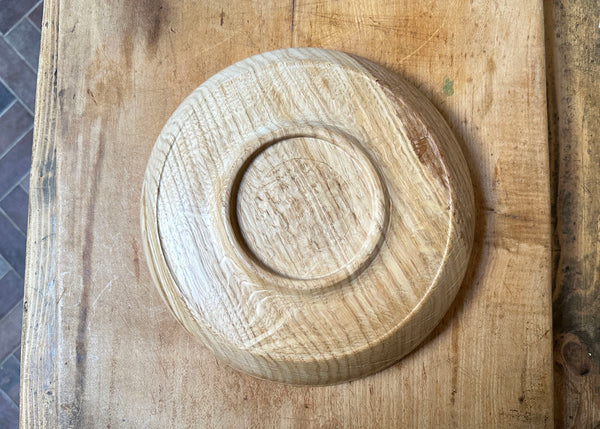 Hand Turned Oak Bowl - Made by Alan