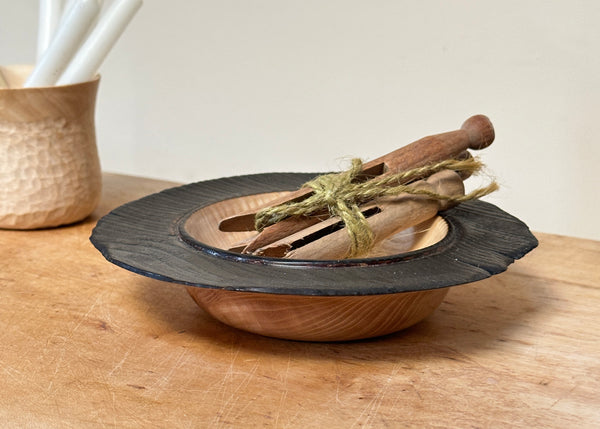 Hand Turned Ash Bowl - Made by Alan