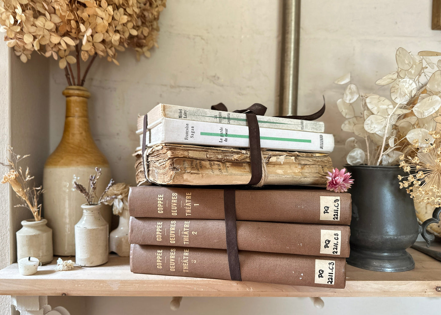 3 Antique French Books