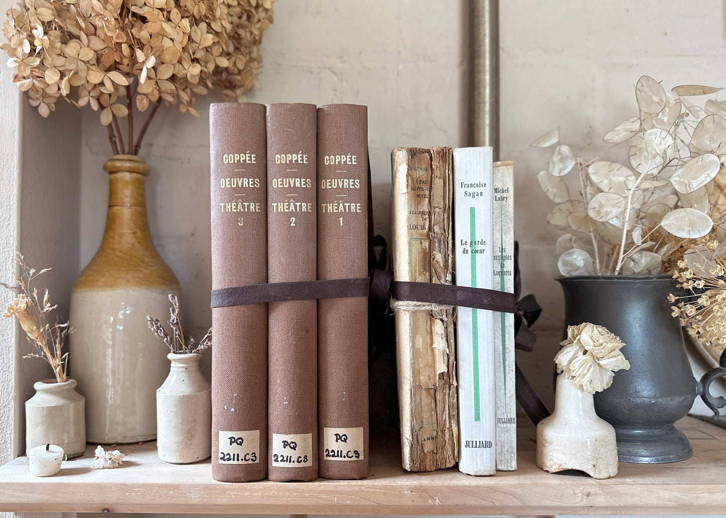 3 Antique French Books