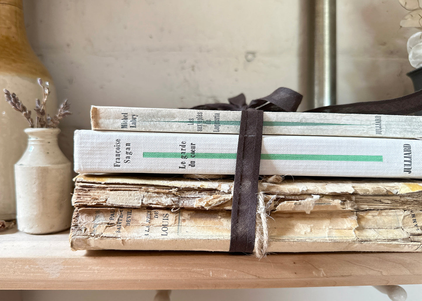 3 Antique French Books