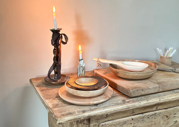 Hand Turned Oak Bowl - Made by Alan
