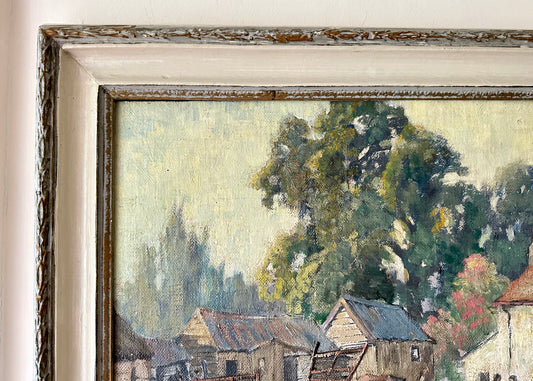 Farm House Oil Painting